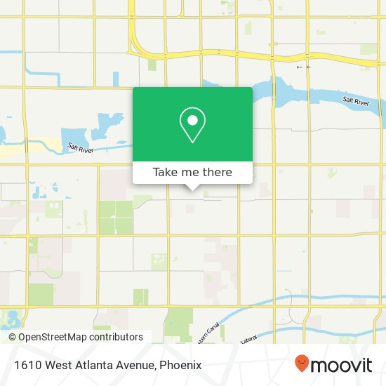 1610 West Atlanta Avenue map