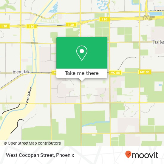 West Cocopah Street map