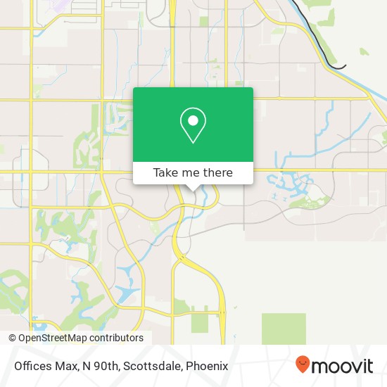 Mapa de Offices Max, N 90th, Scottsdale