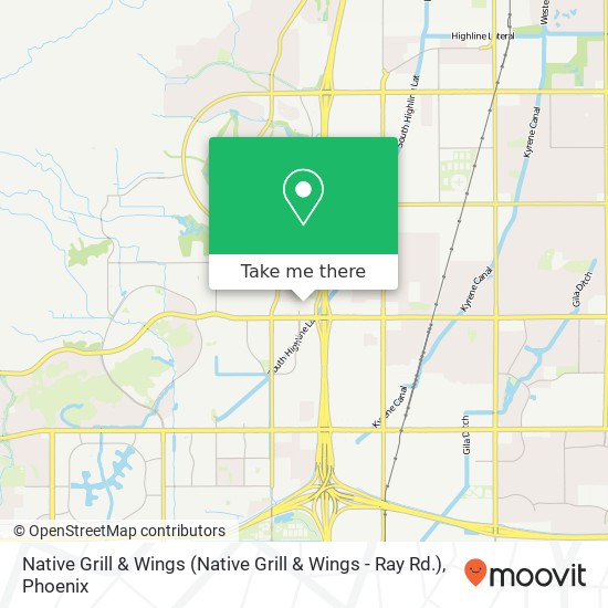 Mapa de Native Grill & Wings (Native Grill & Wings - Ray Rd.)