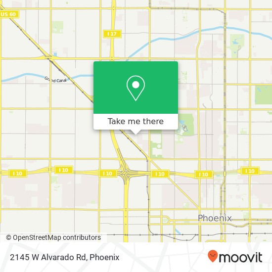 2145 W Alvarado Rd map