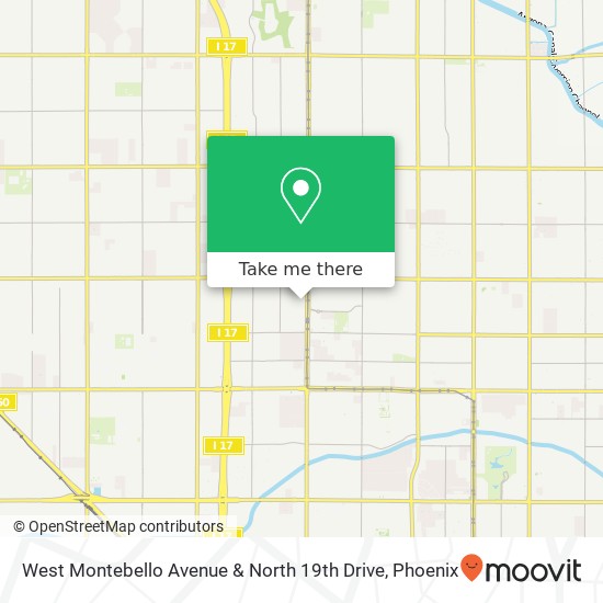 West Montebello Avenue & North 19th Drive map