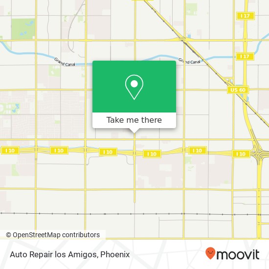 Auto Repair los Amigos map