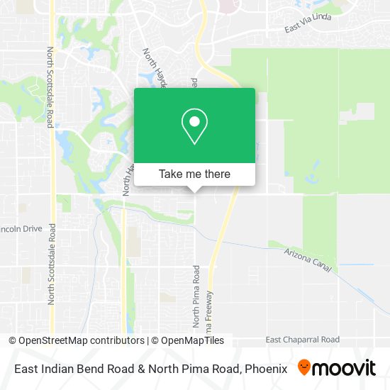 Mapa de East Indian Bend Road & North Pima Road