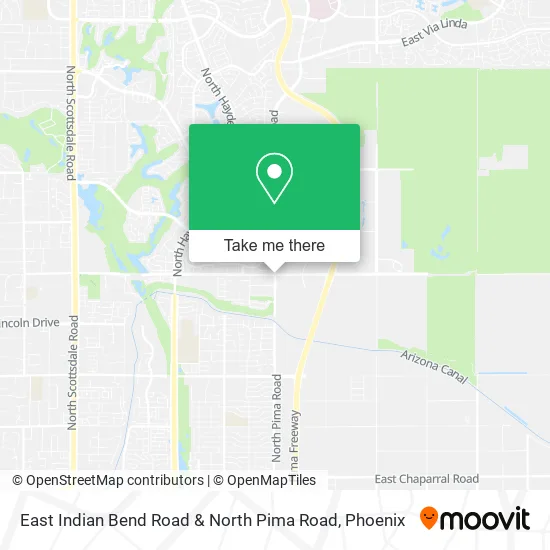 East Indian Bend Road & North Pima Road map