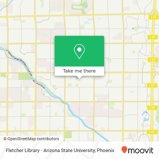 Mapa de Fletcher Library - Arizona State University