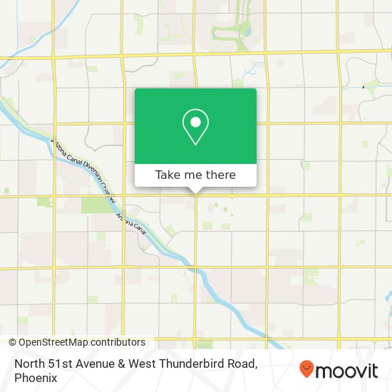 Mapa de North 51st Avenue & West Thunderbird Road
