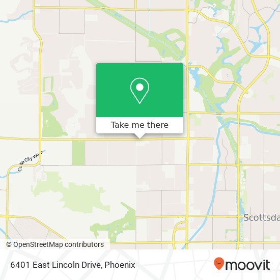 6401 East Lincoln Drive map