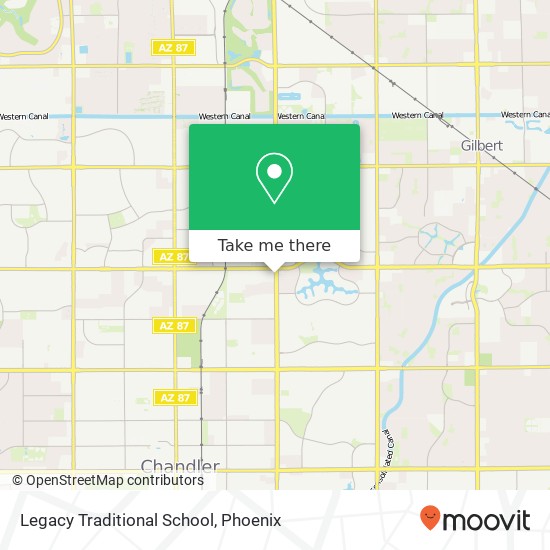 Legacy Traditional School map