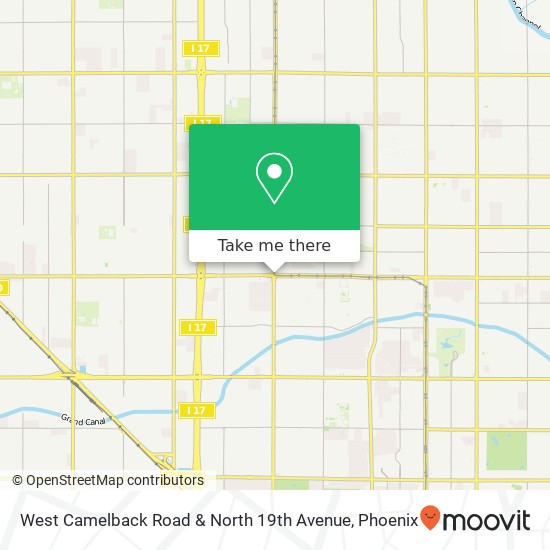 Mapa de West Camelback Road & North 19th Avenue