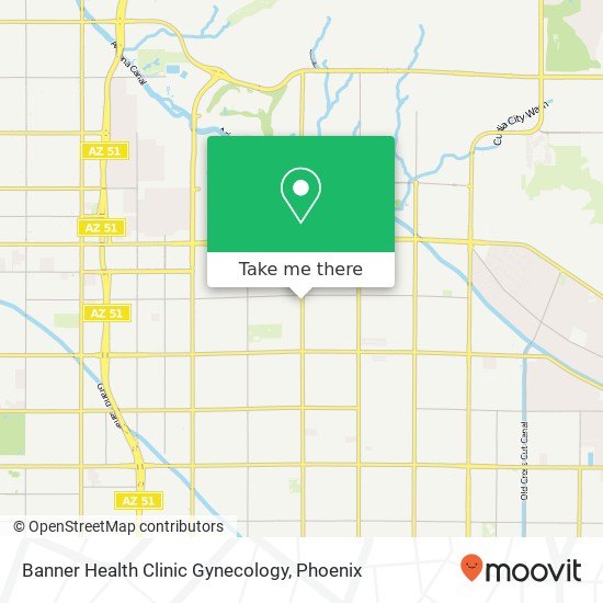 Mapa de Banner Health Clinic Gynecology