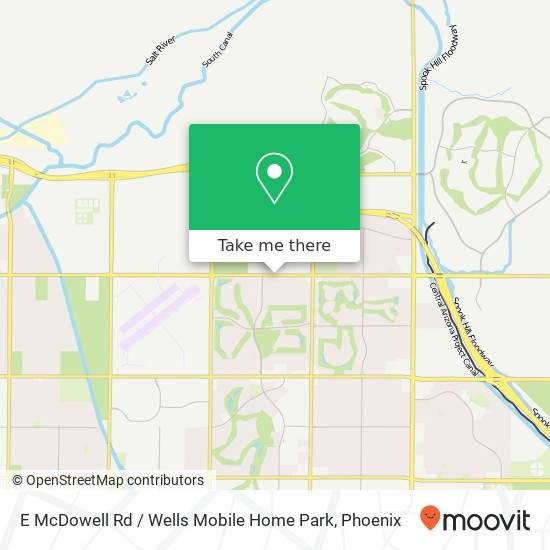 E McDowell Rd / Wells Mobile Home Park map