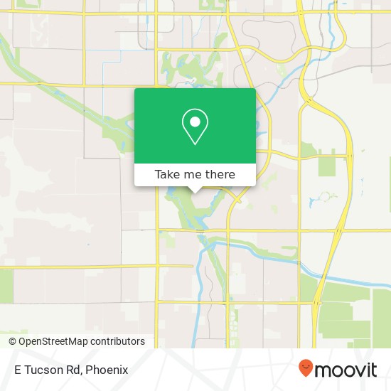 E Tucson Rd map