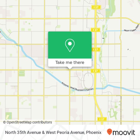 North 35th Avenue & West Peoria Avenue map