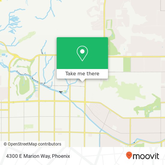 Mapa de 4300 E Marion Way