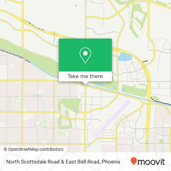 Mapa de North Scottsdale Road & East Bell Road