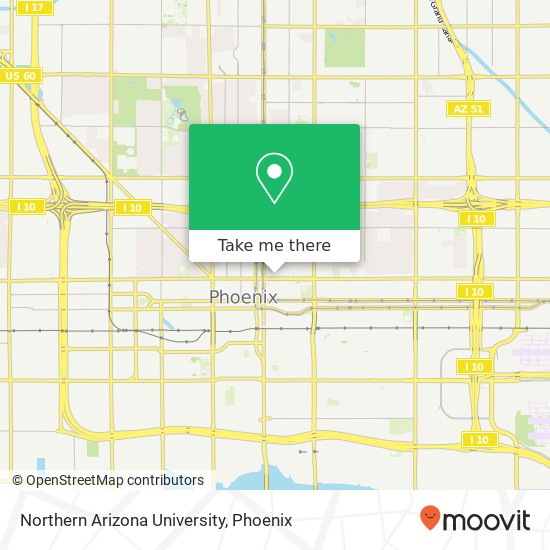 Northern Arizona University map