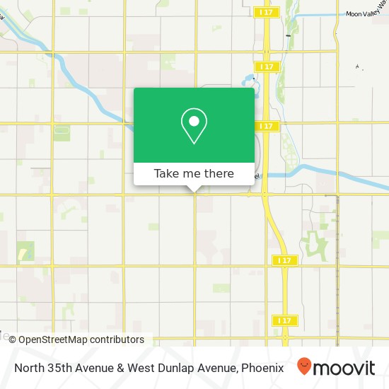 North 35th Avenue & West Dunlap Avenue map