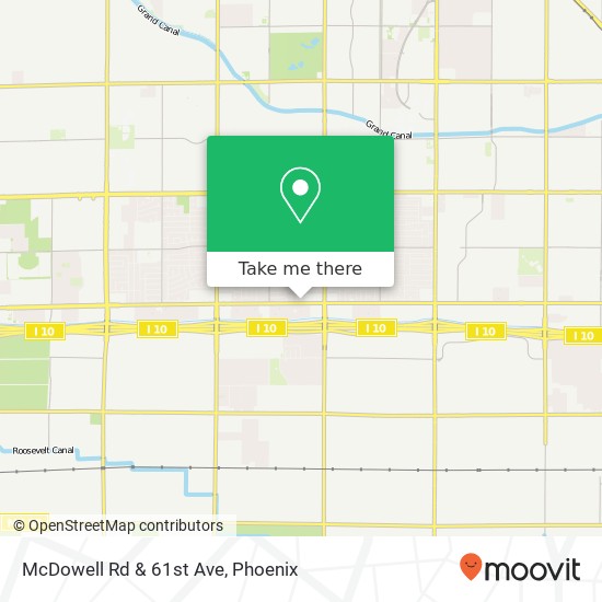 McDowell Rd & 61st Ave map