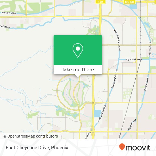East Cheyenne Drive map