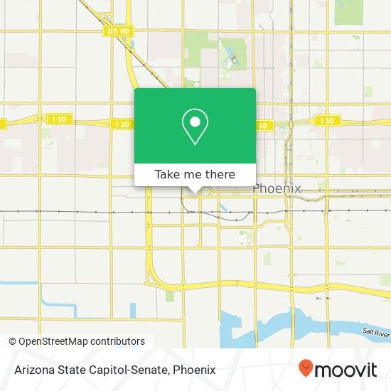 Mapa de Arizona State Capitol-Senate