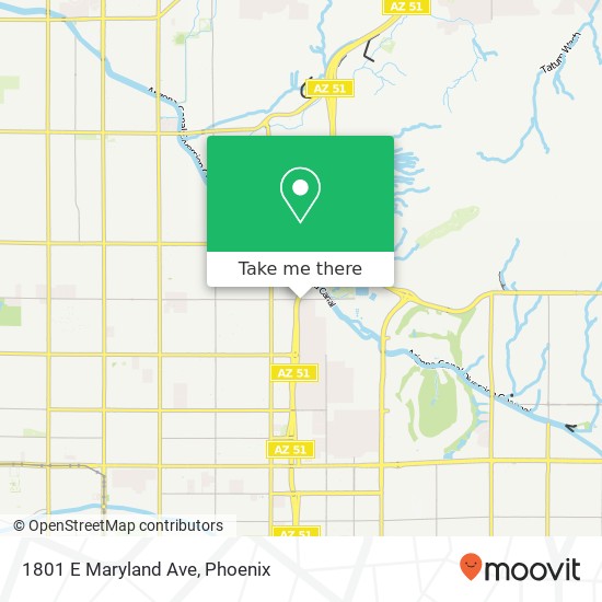 1801 E Maryland Ave map