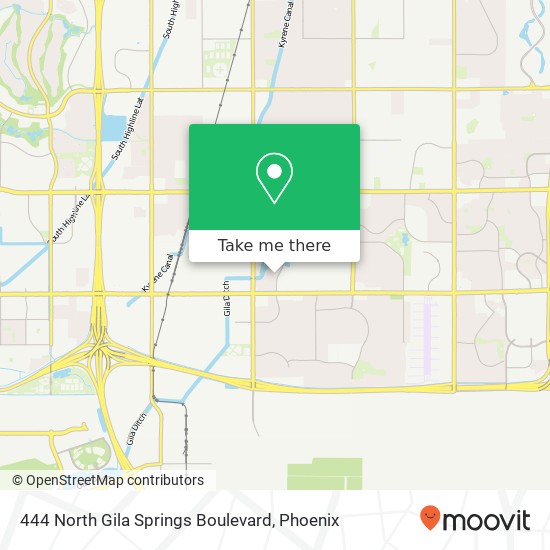 Mapa de 444 North Gila Springs Boulevard