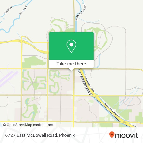6727 East McDowell Road map