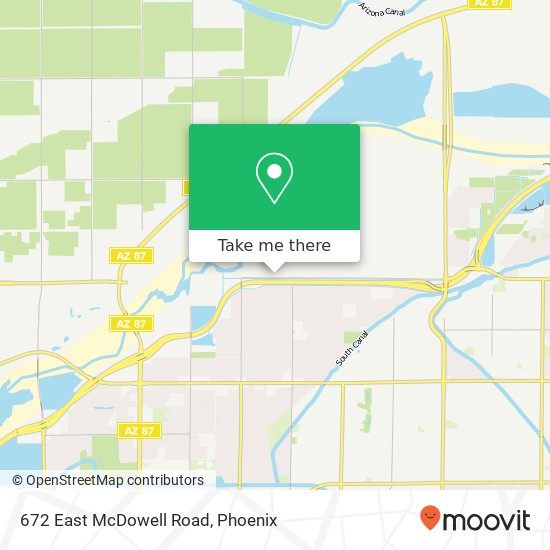 Mapa de 672 East McDowell Road