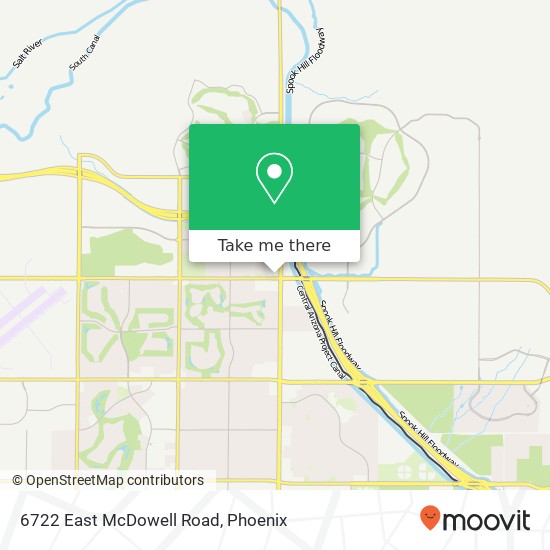 6722 East McDowell Road map
