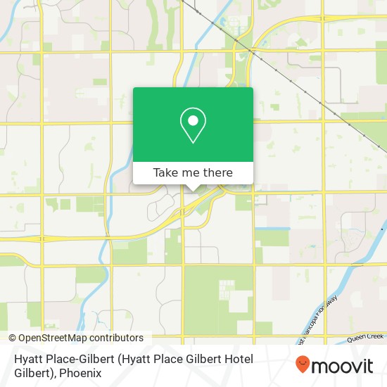 Mapa de Hyatt Place-Gilbert