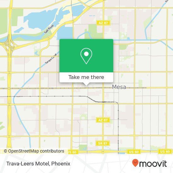 Trava-Leers Motel map