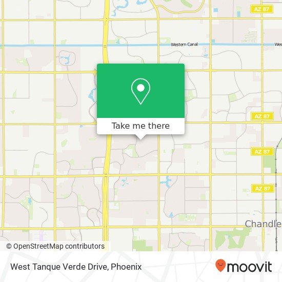 West Tanque Verde Drive map