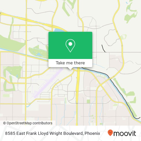 8585 East Frank Lloyd Wright Boulevard map