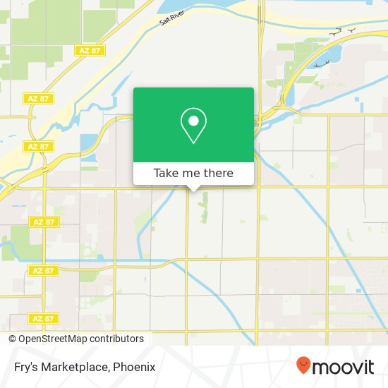 Fry's Marketplace map