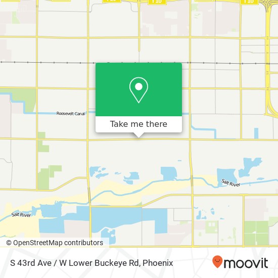 S 43rd Ave / W Lower Buckeye Rd map