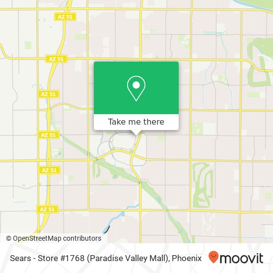 Sears - Store #1768 (Paradise Valley Mall) map