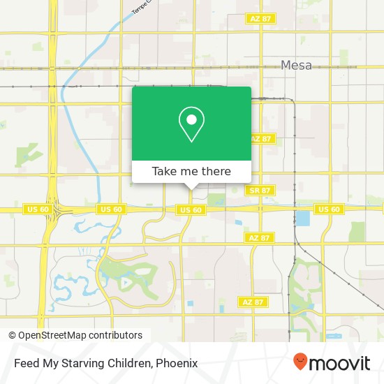 Feed My Starving Children map