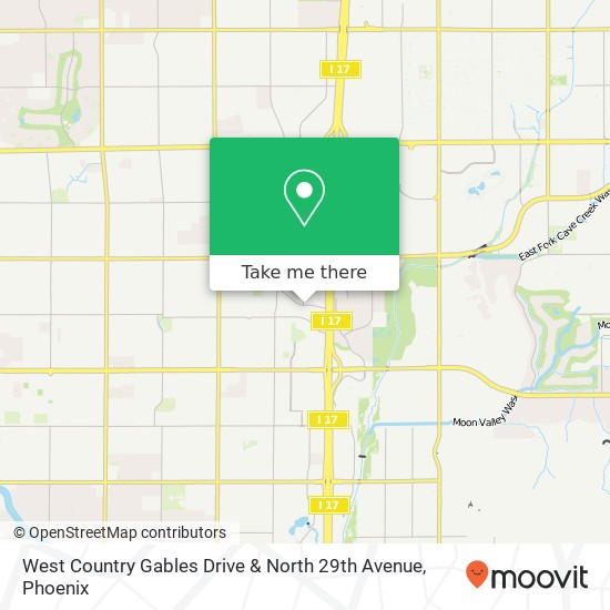 Mapa de West Country Gables Drive & North 29th Avenue