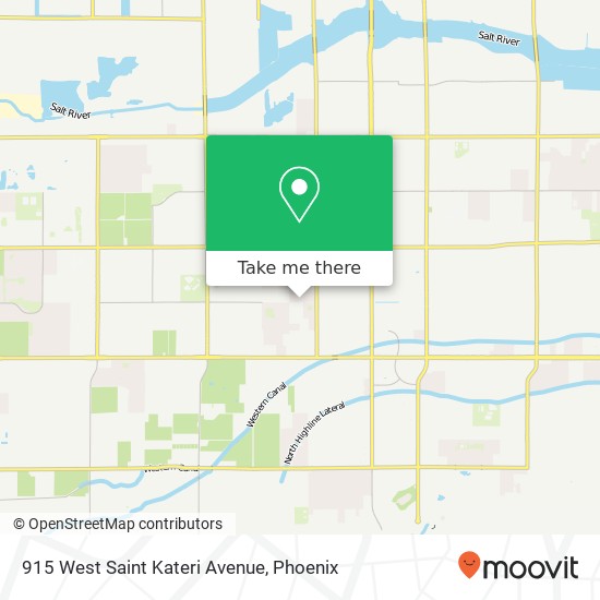 Mapa de 915 West Saint Kateri Avenue