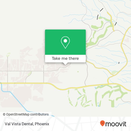 Val Vista Dental map
