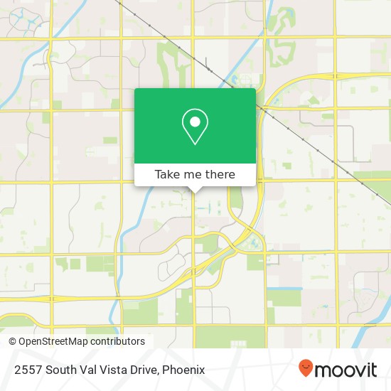 2557 South Val Vista Drive map