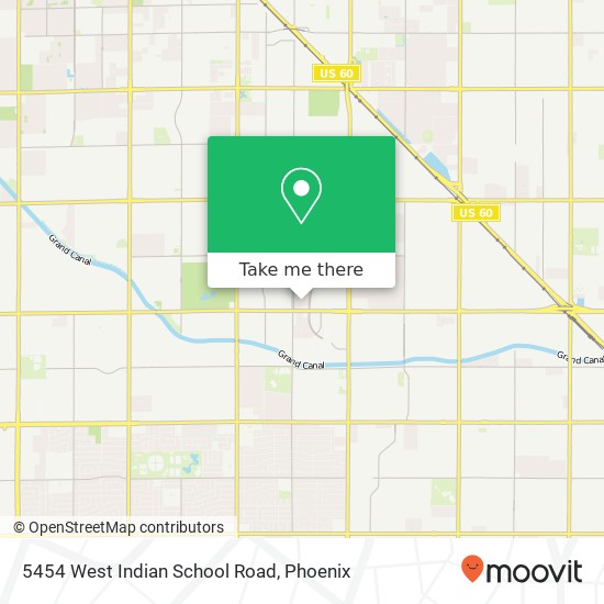 Mapa de 5454 West Indian School Road