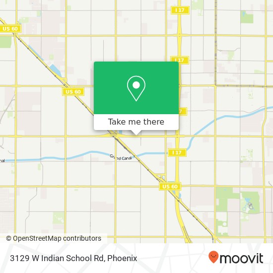 3129 W Indian School Rd map