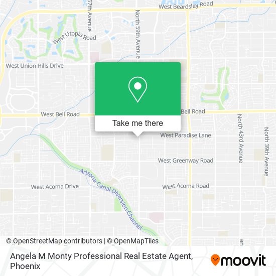 Angela M Monty Professional Real Estate Agent map
