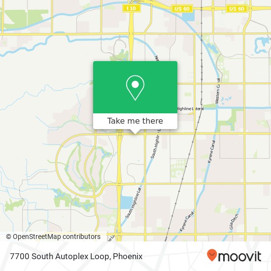 7700 South Autoplex Loop map