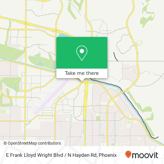 Mapa de E Frank Lloyd Wright Blvd / N Hayden Rd