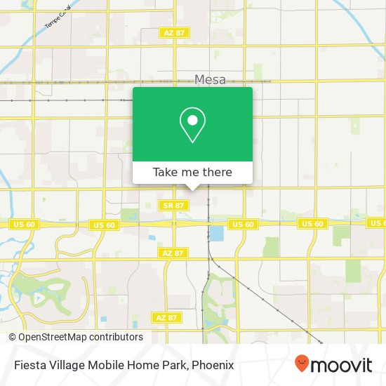 Mapa de Fiesta Village Mobile Home Park