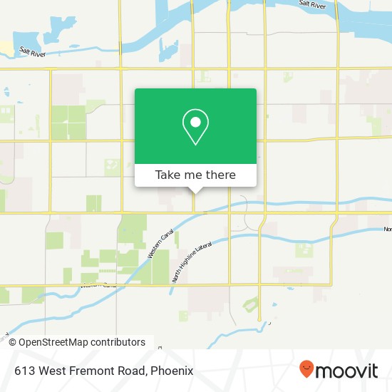 613 West Fremont Road map