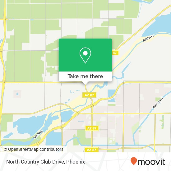 North Country Club Drive map